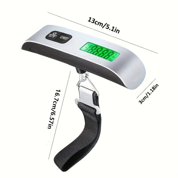 1pc 110lb/50kg Digital Handheld Luggage Hanging Baggage Scale, hand Scale, Mini Portable Electronic Scale, Express Scale With Backlight LCD Display, Travel Must Haves - Image 7