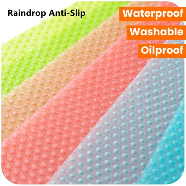 4pcs Refrigerator Liners Mats: Washable, Waterproof & Oilproof - Perfect for Shelves, Freezer, Cupboard, Cabinet & Drawer! - Image 9