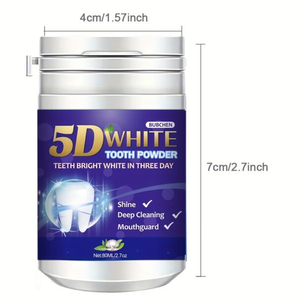 Teeth Whitening Powder, Tooth Cleaning Powder, Fresh Mint Flavor, Effective Shine And Deep Cleaning Toothpowder - Image 4