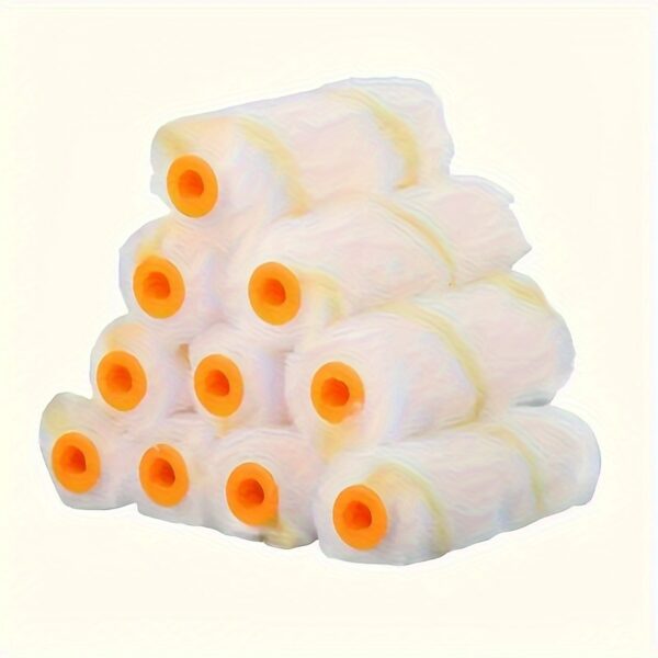 1pc Paint Roller Set, includes 1 handle, 10 paint rollers Extendable Handle, 4-Inch Sleeves, Versatile Application Roller Holder Washable Sleeves, Home Decor Paint Supplies, Wall and Ceiling Paint Brush Sleeves, Professional Effects - Image 10