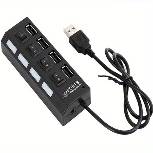 1 Pc 4-port/7-port USB Connector Computer Mouse Keyboard Memory Card Independent Switch Universal Hub - Image 7