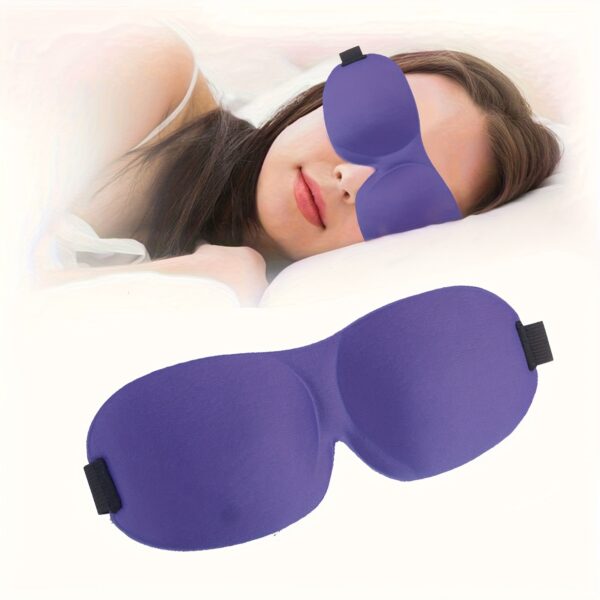 3D Stereoscopic Sleep Eye Mask, Sleep Magic Memory Sponge Black Shading Breathable Eye Protection Travel Essentials - Image 3