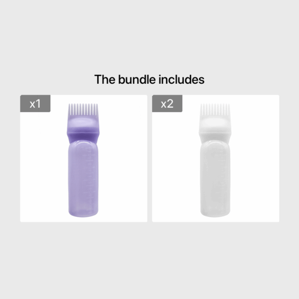 1pc Plastic Dry Cleaning Bottle For Hair Dyeing And Washing Bottle With Graded Thickening Hair Dyeing Bottle For Hair Dyeing Cream Bottle For Perm - Image 12