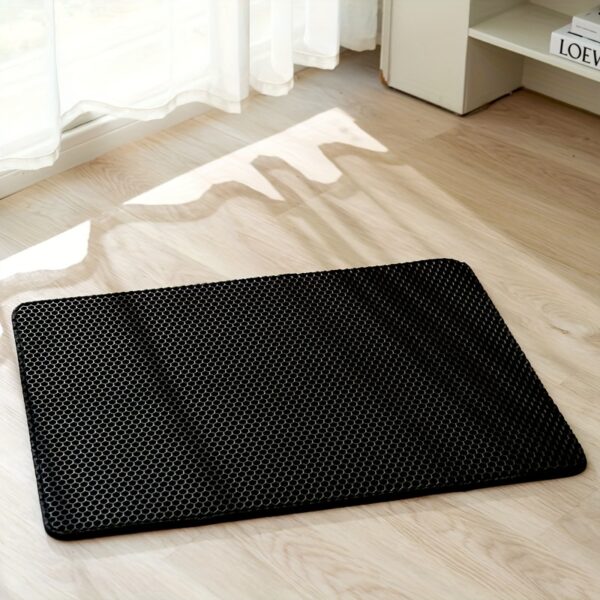 Honeycomb Double Layer Cat Litter Trapping Mat, Non-slip Washable Cat Cleaning Mat For Pet Toilet Kennel Litter Box - Image 13