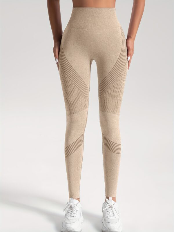 2pcs Solid Color High-Stretch Fitness Yoga Sports Leggings, Soft Breathable Yoga Tight Pants, Women's Activewear - Image 49