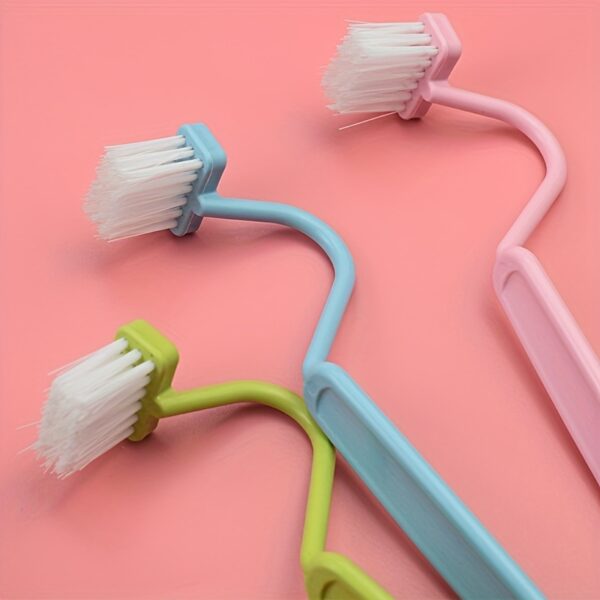 1pc V-shaped Toilet Brush, Small Toilet Brush, No Dead Corner Cleaning Brush, The Household Bathroom Artifact, Can Turn The Toilet Elbow To Hang On The Wall SS - Image 8
