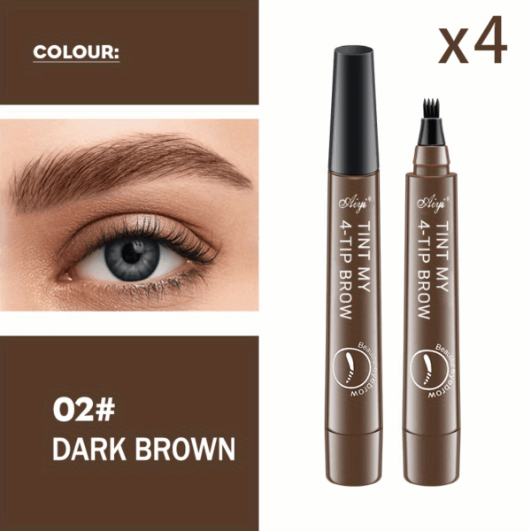 Waterproof Long-Lasting Microblading Eyebrow Pen - Creates Natural, Defined Brows With Micro-Fork Tip Applicator - Perfect Gift For Women With All Skin Types A Wild Eyebrow Easy To Use Easy And Fast Eyebrow Brush - Image 15