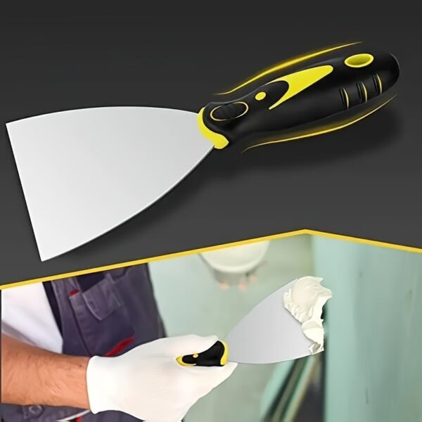 4pcs oil ash knife set, cleaning shovel 2-inch, 3-inch, 4-inch, 5-inch plaster knife set, adhesive knife tool for repairing dry walls, removing wallpaper, applying oil ash, plaster, cement, repairing cracks, filling holes, scraping paint, deleting wallpap - Image 15