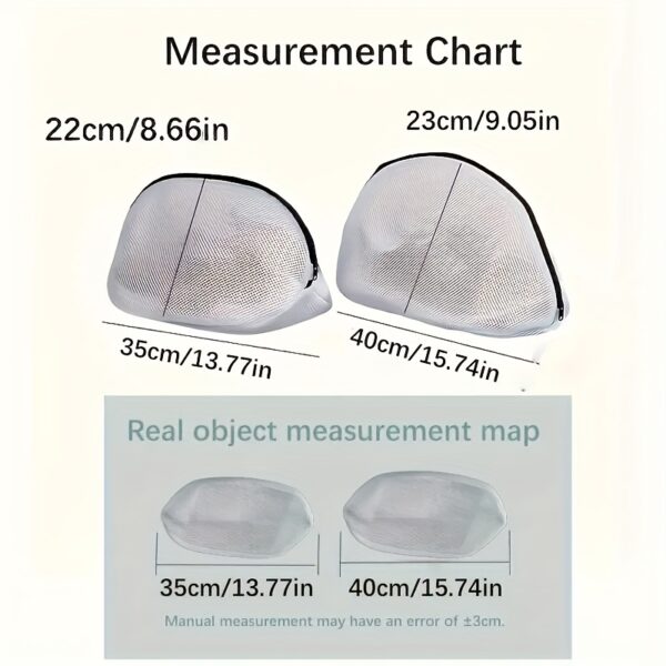 1pc Christmas Laundry Bag, Fabric Shoe Protector, Curved Shape, Multipurpose Use, Woven with Zipper Closure, for Laundry Room and Washing Machine, Laundry Bags - Image 4