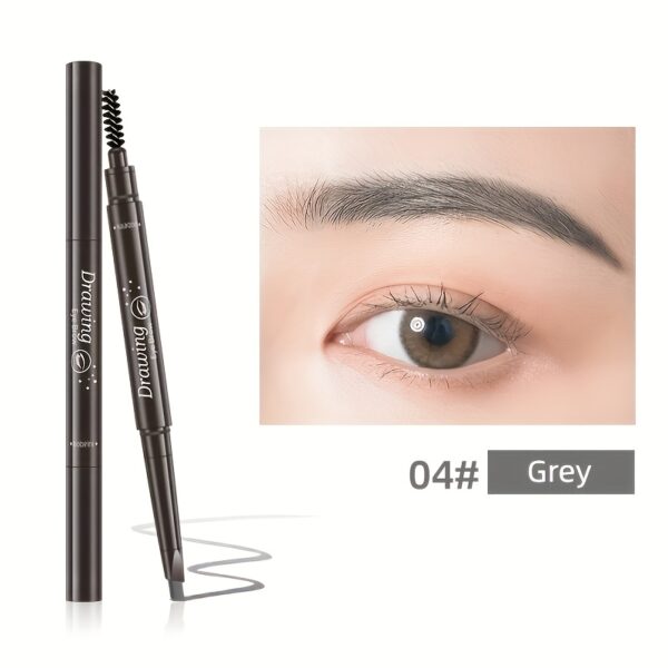 Waterproof 5 Colors Natural Makeup Double Heads Automatic Eyebrow Pencil Waterproof Long-lasting Easy Ware Eyebrow Pen With Eyebrow Brush - Image 9