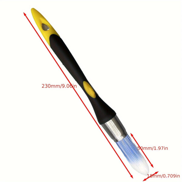 Easy-to-Clean Paint Edge Brush, 1.91 cm Precision Trimming Tool with Durable Plastic Handle and Synthetic Bristles for Smooth Edges and Cleaning - Image 5