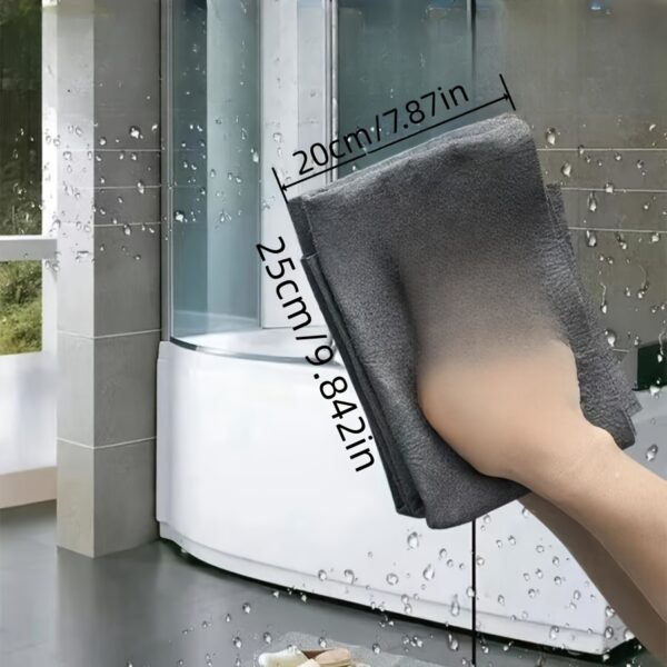 [Streak-Free] 5pcs Magic Cleaning Cloth - Streak-Free Glass & Mirror Wipe - For Glass and Mirror Cleaning - Image 2