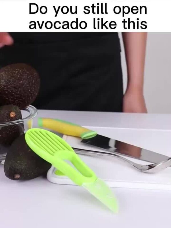 1pc, 3-in-1 Multifunctional Avocado Peeler, Fruit Meat Separator, Meat Scraper, Creative Kitchen Gadgets Kitchen Accessories - Image 10