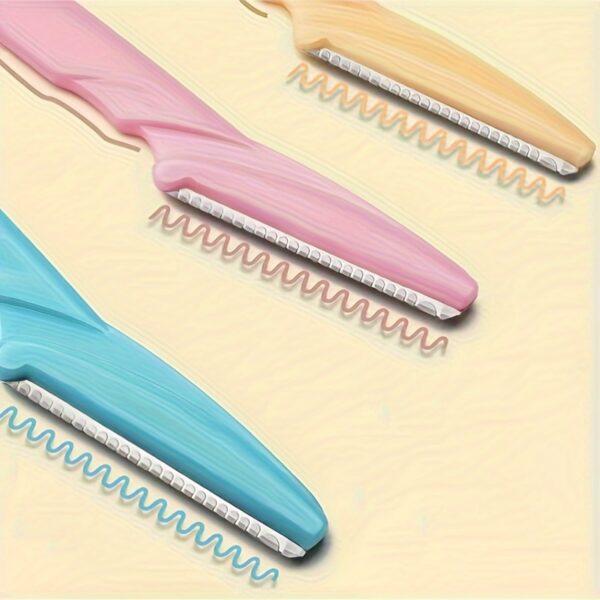 3-24pcs Eyebrow Razor Shaper Set, Facial Hair Remover Trimmer Grooming Kit for Women And Men, Stainless Steel, Non-Electric, No Battery Needed, with Various Colors for Versatility - Image 8