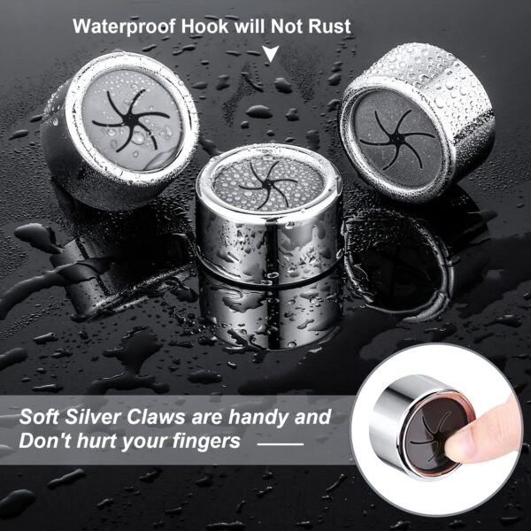 1/3/8pcs Kitchen Towel Holder, Self Adhesive Wall Dish Towel Hook, Round Wall Mount Towel Holder For Bathroom, Kitchen And Home, Wall, Cabinet, Garage, No Drilling Required - Image 10