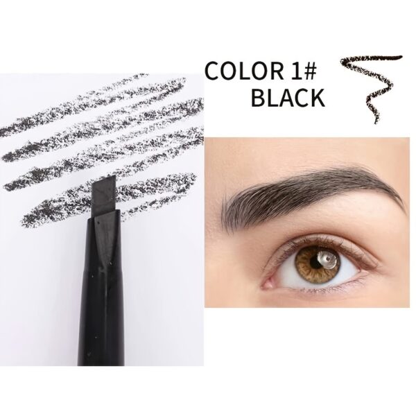 Waterproof 5 Colors Natural Makeup Double Heads Automatic Eyebrow Pencil Waterproof Long-lasting Easy Ware Eyebrow Pen With Eyebrow Brush - Image 8
