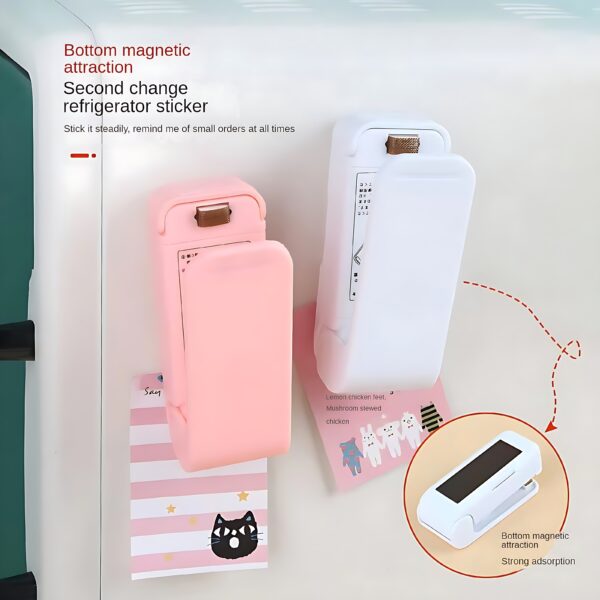 1pc Mini Handheld Snack Sealer – Compact ABS Plastic Bag Sealer for Freshness, Easy-to-Use Kitchen Gadget in White/Pink, Battery Operated (AA Batteries Not Included), Mini Bag Sealer - Image 25