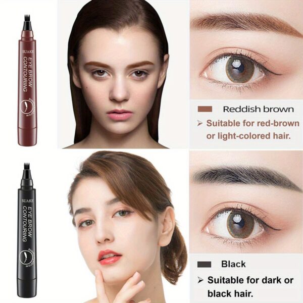Eyebrow Tattoo Pen, Waterproof Long Lasting Microblading Eyebrow Pencil With A Micro-Fork Tip Applicator, Creates Natural Eyebrow Makeup, Draw Clear Eyebrows, Gifts For Women - Image 18