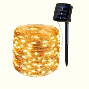 1pc outdoor led solar fairy lights 8   solar flower lights 32.0meter/21.95meter/11.89meter/7.01meter solar string lights for garden patio christmas tree party wedding decoration |     Great Deals | Temu United Kingdom - Color : Warm - Model : (32M)300LEDS-104.99FT