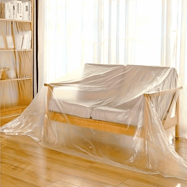 Large Durable Transparent Plastic Drop Cloth - Sofa, Storage, Outdoor Furniture, Garden, Home Renovation Dust Cover - Image 18