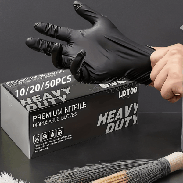 10/20/50pcs Heavy Duty Disposable Nitrile Gloves, Powder-Free, Latex-Free, Waterproof, Ambidextrous for Home Cleaning, Kitchen, Outdoor Use, Household Cleaning Gloves|Nitrile Gloves|Powderfree Gloves - Image 13