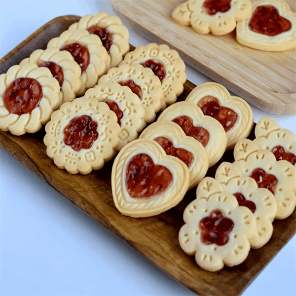 4pcs/Set Fruit Jam Sandwich Cookie Cutter Mold Valentine's Day Love Flower Biscuit Stamp Embossers Pressed Kitchen Accessories back to school - Image 13