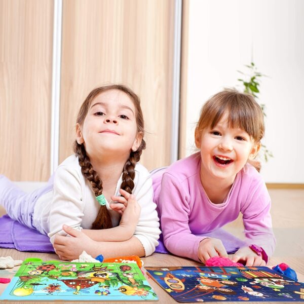 30pcs Colorful Jigsaw Puzzles for Kids Age 3-5 Preschool Educational Brain Teaser Boards Toys Toddler Children Learning Puzzles,Halloween/Christmas Gift - Image 8