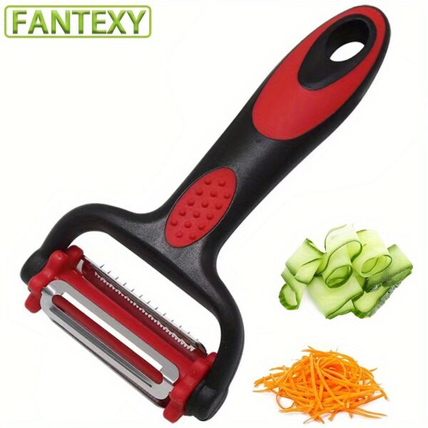 3-in-1 Multifunctional Fruit & Vegetable Peeler, Paring Knife, Grater & Shredder - The Ultimate Kitchen Tool! Kitchen Accessories - Image 5