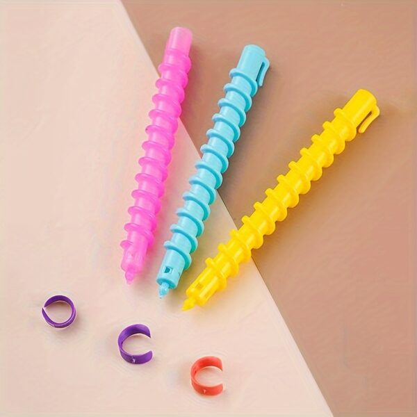 20pcs Hair Curler Set Spiral Hair Perm Rods DIY Plastic Barber Hairdressing Styling Curling Perm Rods - Image 17