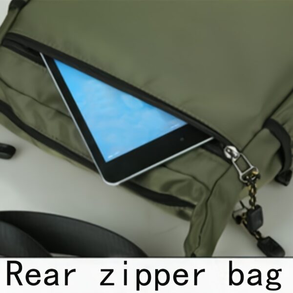 [Large Capacity Waterproof Crossbody Bag] Oxford Cloth Waterproof Large Capacity Crossbody Bag For Men, Leisure Travel Bag, Student's Junket Storage Sling Shoulder Bag - Image 2