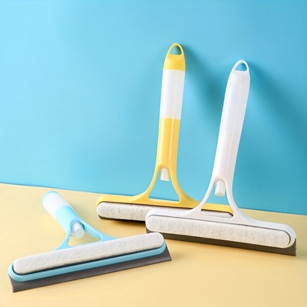 Efficient 3-in-1 Multi-Functional Glass Cleaning Tool - Polypropylene (PP) Plastic Sprinkler for Bathroom, Kitchen, Living Room, Bedroom, Toilet - Mirror and Window Scraper - Image 15