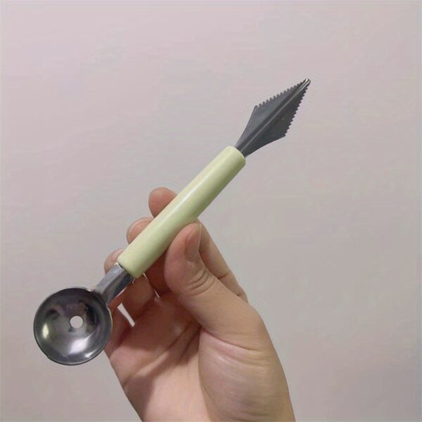 1pc, Stainless Steel Fruit Ball Digger, Reusable Watermelon Spoon, Creative Melon Baller Scoop, Watermelon Ball Scoop, Watermelon Scoop, Kitchen Stuff, Kitchen Gadgets, Kitchen Supplies - Image 7