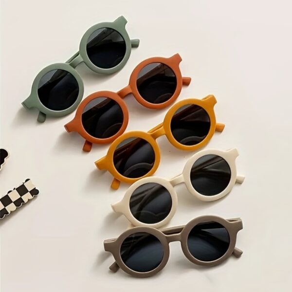 La Dearchuu Kids Fashion Fashion Glasses with Decorative Lenses, Lightweight Plastic Frame, 4 Colors (Beige/Teal/Orange/Yellow) for, Parties, Photo Shoots & Holiday Gifts, Kids Party Eyewear - Image 18