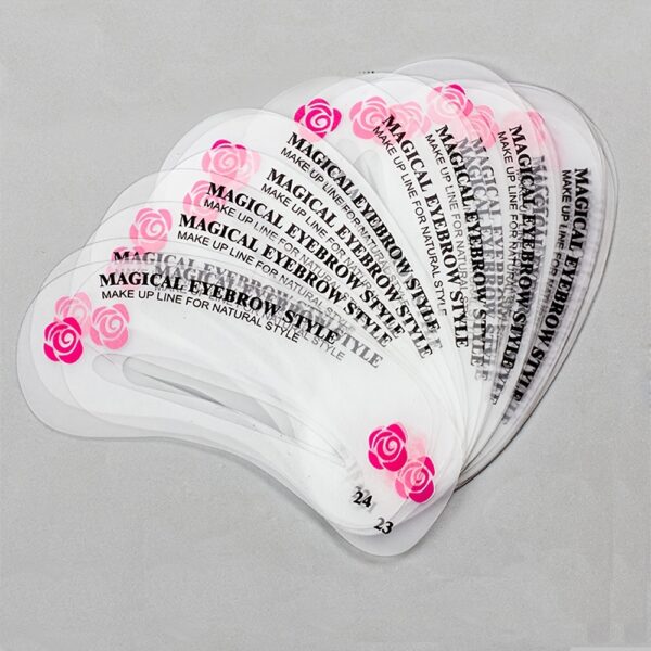 24 Styles Eyebrow Shaping Stencils - Grooming Kit for Women - Perfect for Beauty Modeling and Makeup Application - Image 2