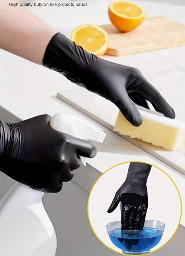 10/20/50pcs Heavy Duty Disposable Nitrile Gloves, Powder-Free, Latex-Free, Waterproof, Ambidextrous for Home Cleaning, Kitchen, Outdoor Use, Household Cleaning Gloves|Nitrile Gloves|Powderfree Gloves - Image 21