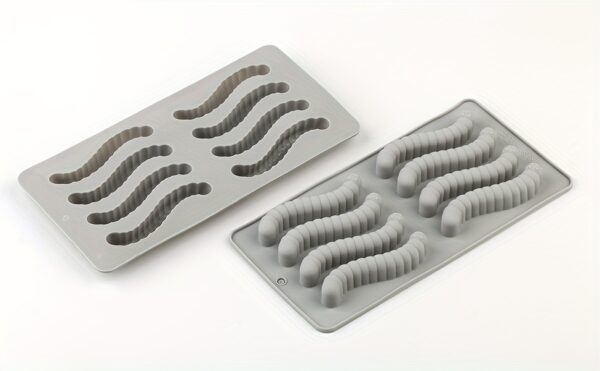 Vibrant Silicone Worm Mold - Non-Stick, Easy Release, BPA-Free, Perfect for Halloween Decorations, Cake Making, Gelatin, Gummies, Chocolate Crafting, and Creative Food Presentation - Image 36