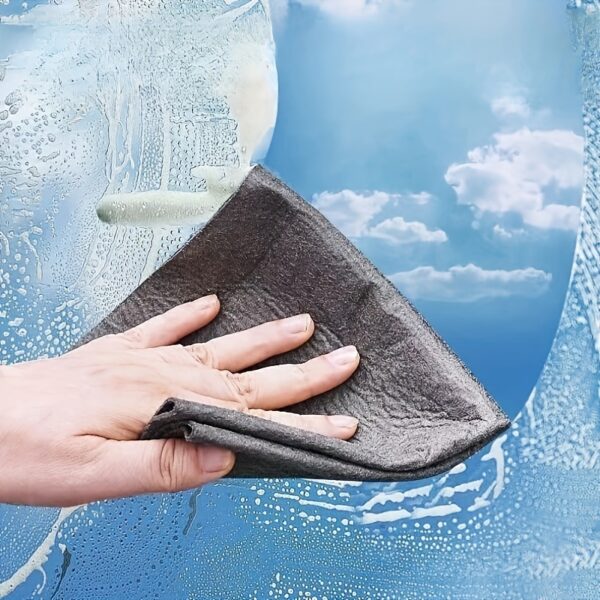 [Streak-Free] 5pcs Magic Cleaning Cloth - Streak-Free Glass & Mirror Wipe - For Glass and Mirror Cleaning - Image 7