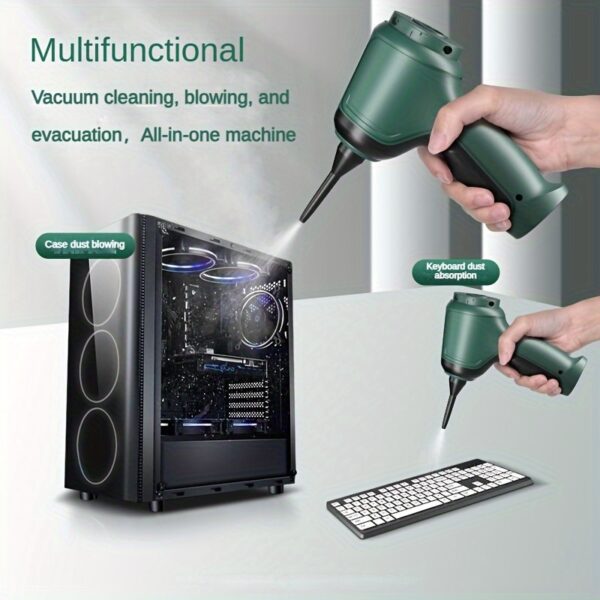 High Power Three In One Wireless Vacuum Cleaner With Extended Battery Life For Suction, Air Extraction, And Blowing At Home And In Car - Image 2