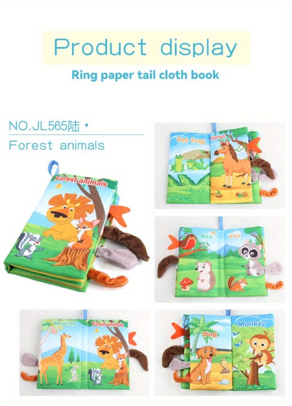 Baby Books -Baby Toys Gifts Touch Feel First Cloth Crinkle Soft Books Infant Tummy Time ToysLearning Sensory Baby Toys Stroller Toys Christmas Halloween Thanksgiving Gifts - Image 17