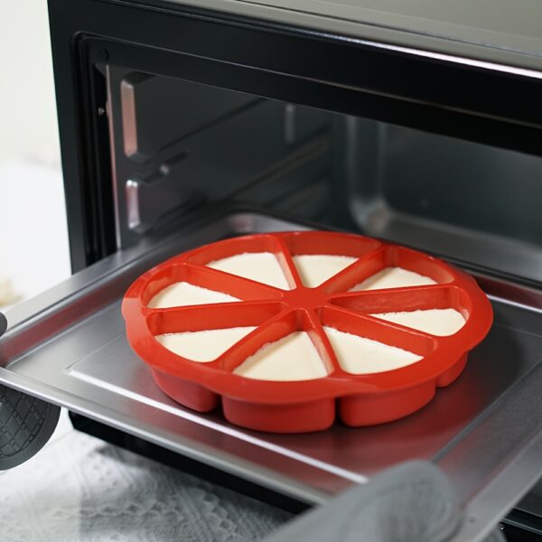 1/3pcs Nonstick Silicone Triangle Cake Mold Set - 8-Cavity Baking Pan for Brownies, Muffins, Cupcakes & More - Image 2