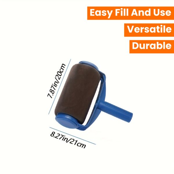 16.91oz Refillable Paint Roller Brush with Internal Storage - Durable Plastic Construction - Easy Fill and Use for Wall Painting, Touch Up, Art, Craft & Home Improvement - Image 16