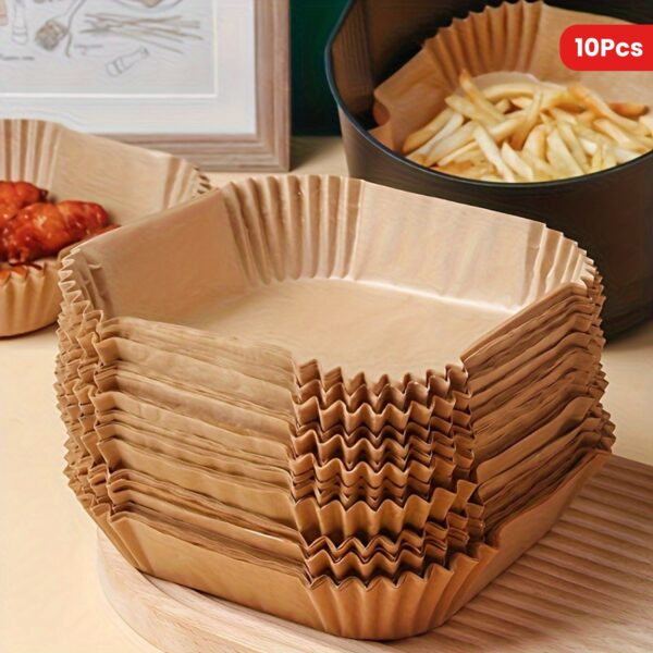 10/50/100pcs Disposable Square Paper Air Fryer Liners, 6.3'' Large Size Paper Basket Bowls, Non-Stick Baking Trays, Oven Accessories, Multi-Functional Kitchen Gadgets & Accessories - Image 18