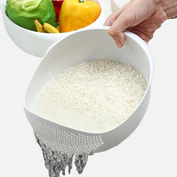 1pc/2pcs/3pcs Multi-Functional Kitchen Washing Basket Basin - Drain Water, Wash Rice, Perfect For Cleaning Vegetables And Fruits, And More With Convenient Features - Ideal For Various Uses And Users, Kitchen Accessories - Image 20