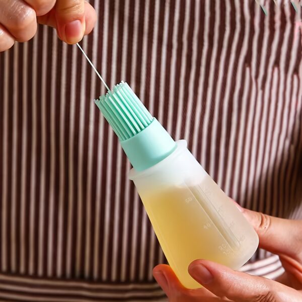 1pc Multi-Use Silicone Oil Brush and Dispenser - Easy-to-Clean, Leakproof, for Grilling, Baking & BBQ - Image 5