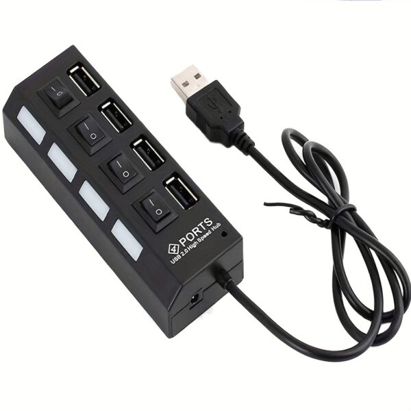 1 Pc 4-port/7-port USB Connector Computer Mouse Keyboard Memory Card Independent Switch Universal Hub - Image 14