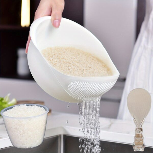 1pc/2pcs/3pcs Multi-Functional Kitchen Washing Basket Basin - Drain Water, Wash Rice, Perfect For Cleaning Vegetables And Fruits, And More With Convenient Features - Ideal For Various Uses And Users, Kitchen Accessories - Image 11