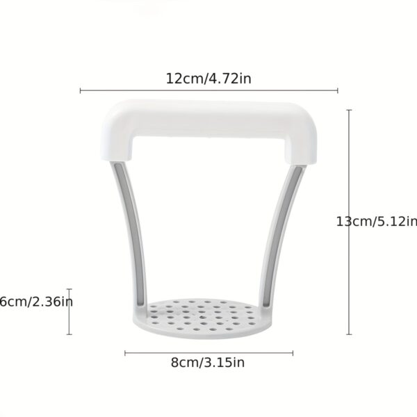 1pc Non-Slip Handle Potato Masher, Kitchen Vegetable Manual Fruit Masher, Potato Ricer, Press, Crusher, Kitchen Gadgets, Stuff - Image 4