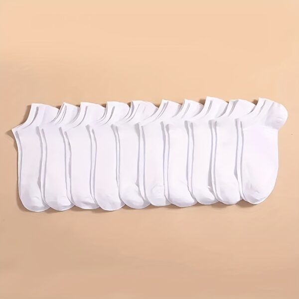 5/10/20 Pairs of Unisex Simple Solid Color Breathable And Comfortable Short Socks, Suitable for All Seasons. - Image 9