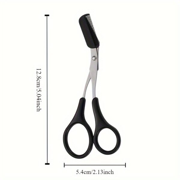 Eyebrow Trimmer Scissor With Comb Facial Hair Removal Makeup Tool Grooming Shaping Shaver Cosmetic Accessory - Image 6