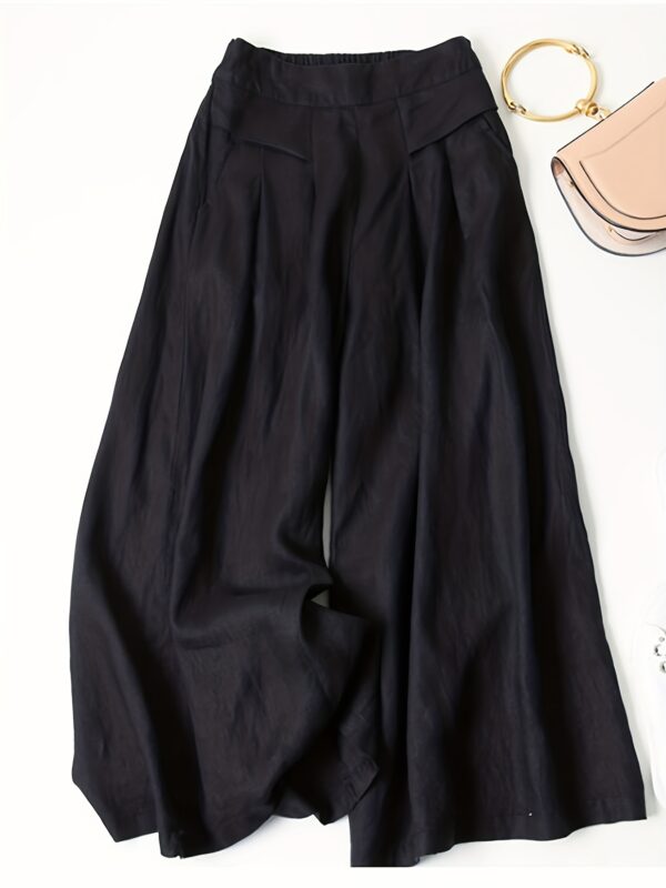 Chic Wide Leg Palazzo Pants - Versatile & Breathable - Perfect for Spring & Summer, Stylish Comfort for Women’s Casual and Work Wardrobe - Image 9